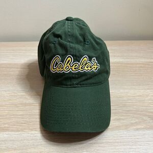 Cabelas Hunting Hat One‎ Size Green Adjustable Outdoor Hike Trail Cap Woodland